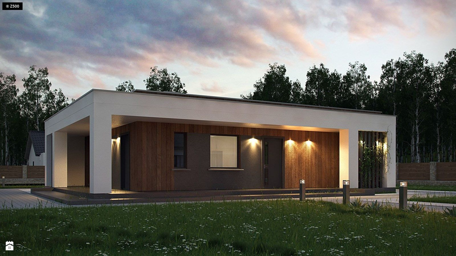 thiết kế nhà vườn 1 tầng