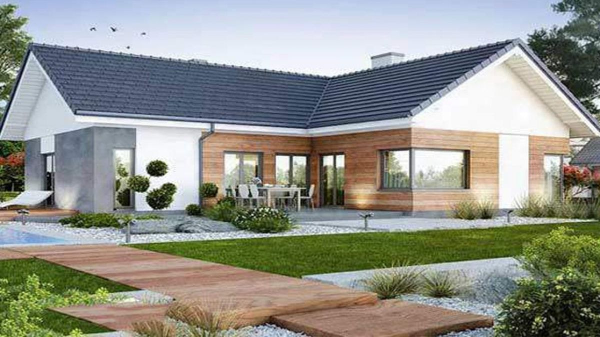 thiết kế nhà vườn 1 tầng