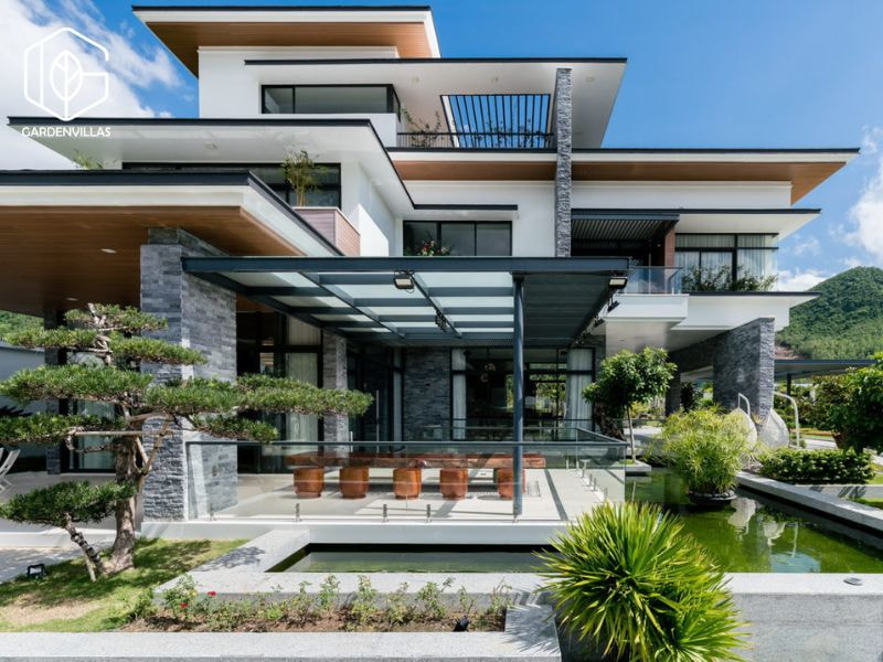 thiết kế nhà vườn có ao cá