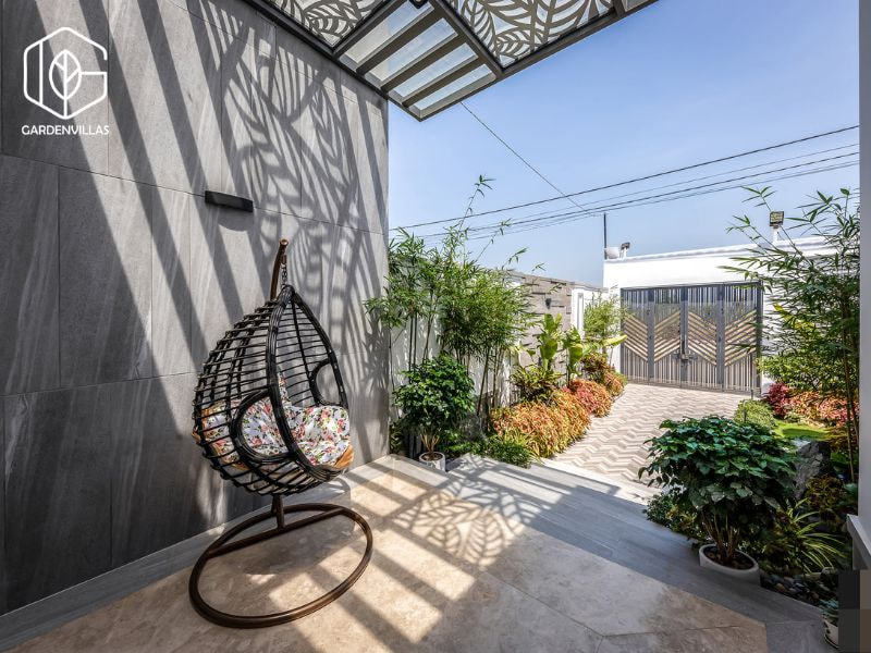 thiết kế nhà vườn 3 phòng ngủ