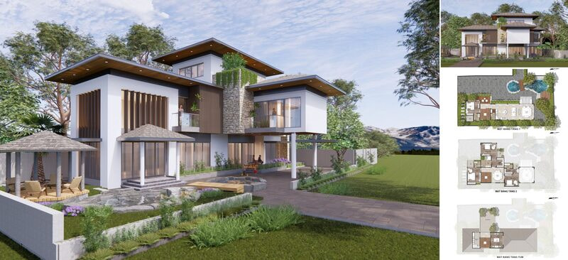  thiết kế biệt thự nhà vườn Nha Trang