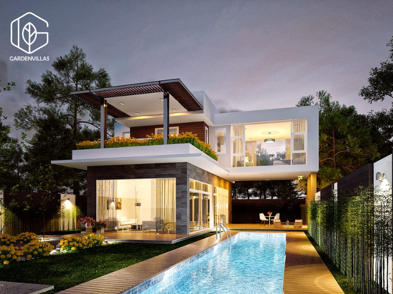 thiết kế nhà vườn 200m2