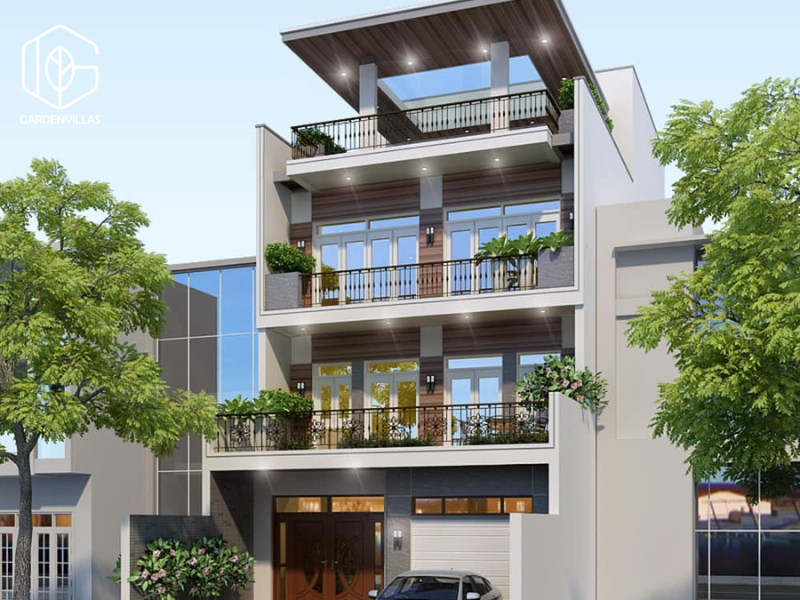 thiết kế nhà vườn 200m2