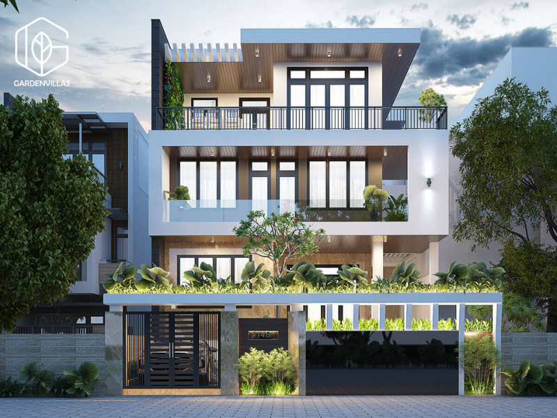 thiết kế nhà vườn 200m2