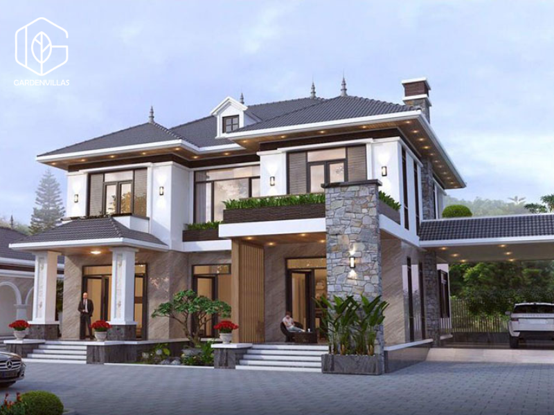 thiết kế nhà vườn 200m2