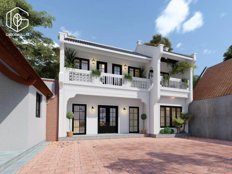 thiết kế nhà vườn 200m2