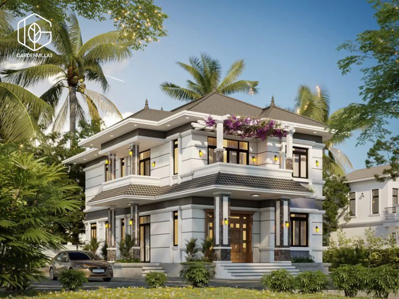 thiết kế nhà vườn 10x20m