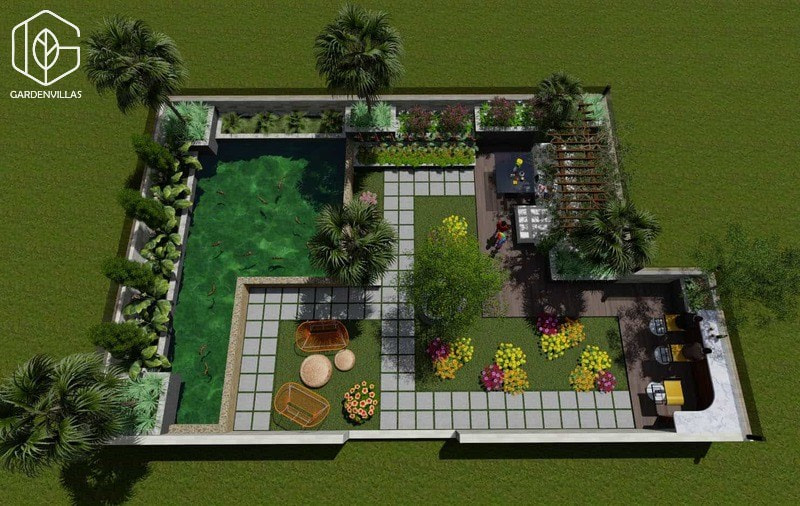 thiết kế cảnh quan nhà vườn