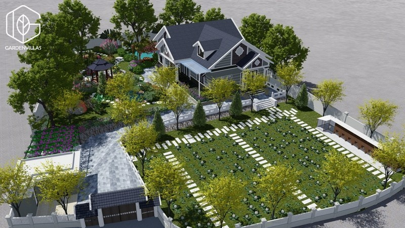 thiết kế cảnh quan nhà vườn