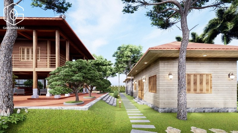 thiết kế cảnh quan nhà vườn