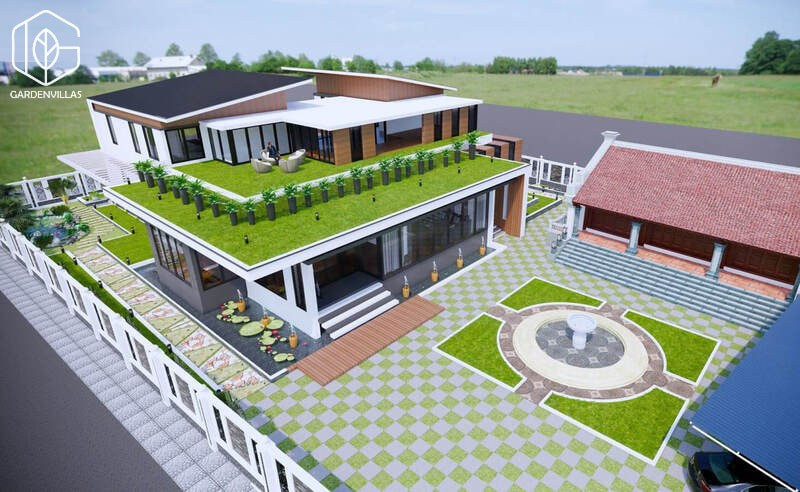 thiết kế cảnh quan nhà vườn