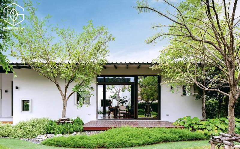 thiết kế khuôn viên nhà vườn