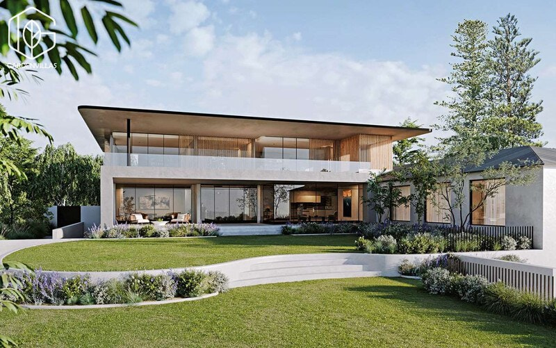 thiết kế khuôn viên nhà vườn