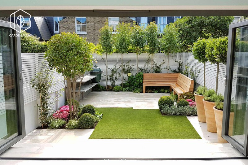 thiết kế nhà 5x20m có sân vườn