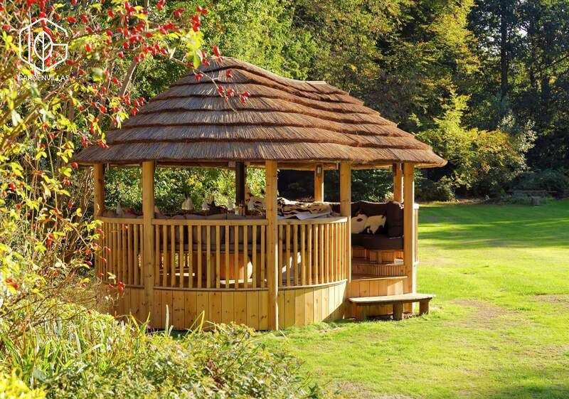 thiết kế nhà chòi trong sân vườn