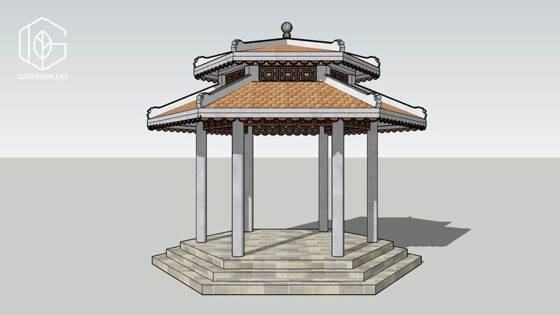 thiết kế nhà chòi trong sân vườn