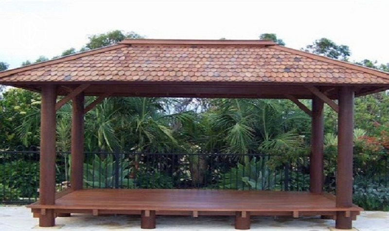 thiết kế nhà chòi trong sân vườn