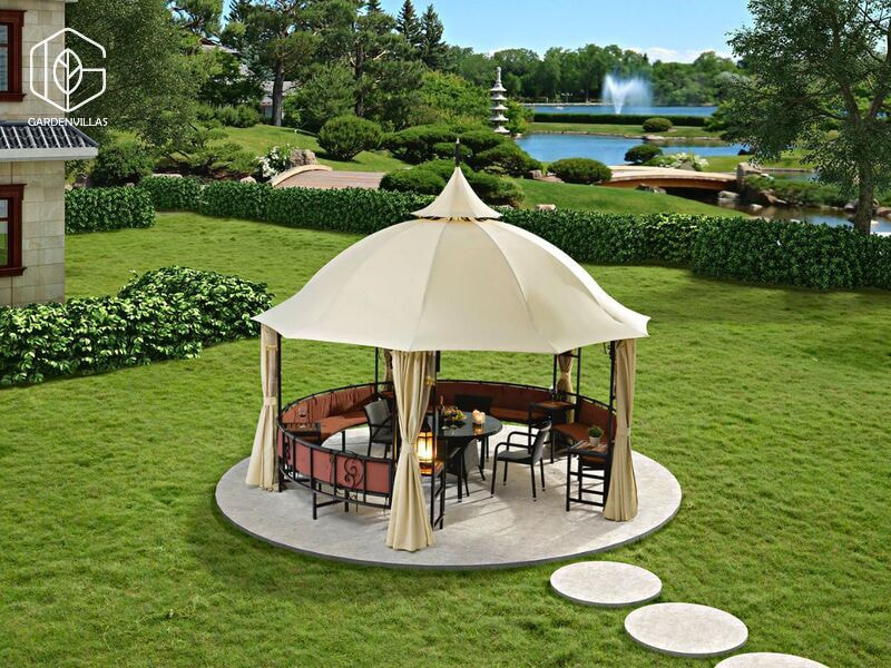 thiết kế nhà chòi trong sân vườn