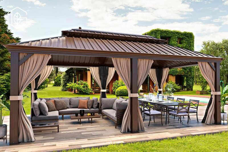 thiết kế nhà chòi trong sân vườn