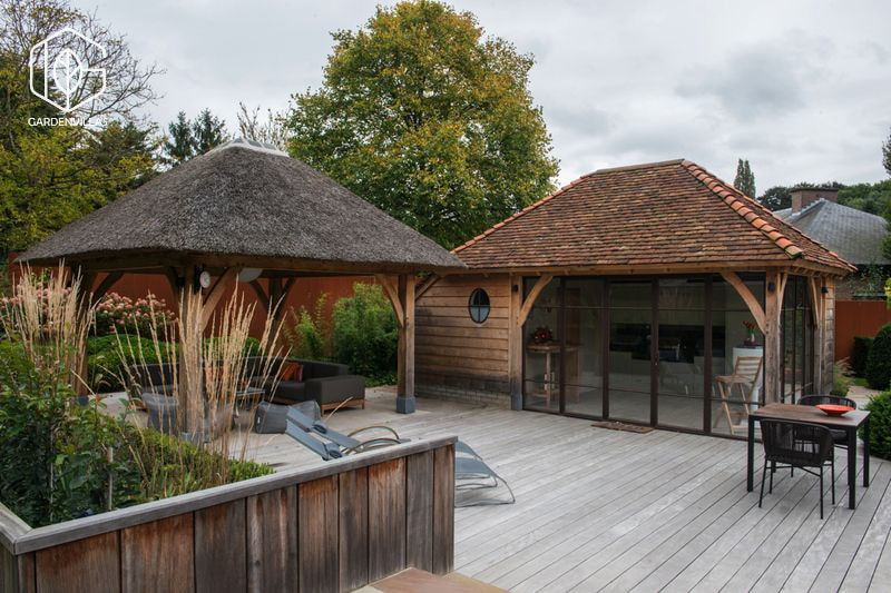 thiết kế nhà chòi trong sân vườn