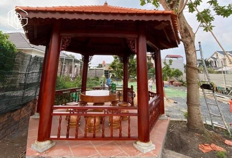 thiết kế nhà chòi trong sân vườn