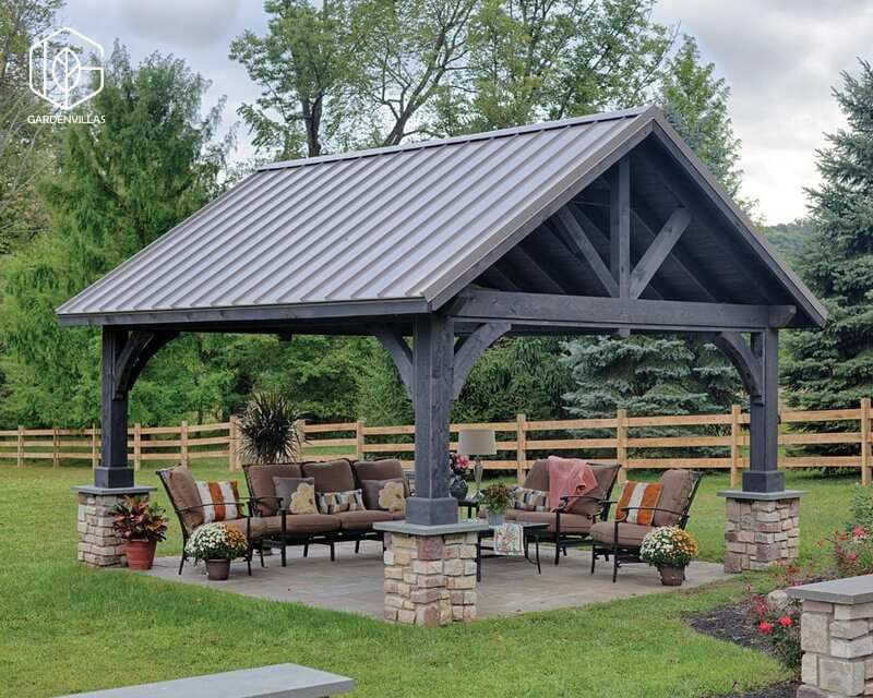 thiết kế nhà chòi trong sân vườn