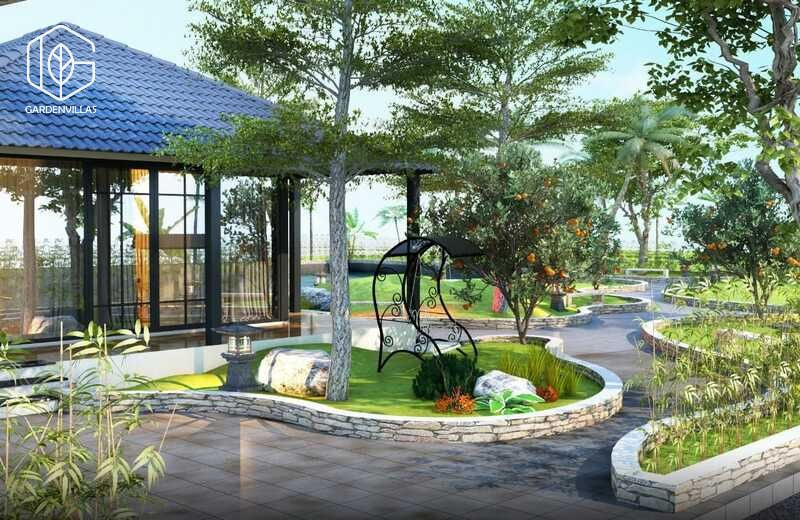 thiết kế nhà chòi trong sân vườn