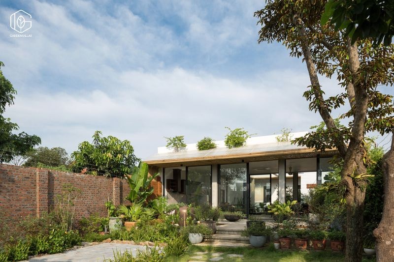 thiết kế nhà vườn 1 tầng