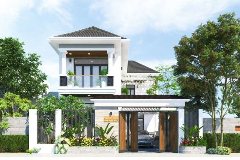 Thiết kế nhà vườn 2 mặt tiền