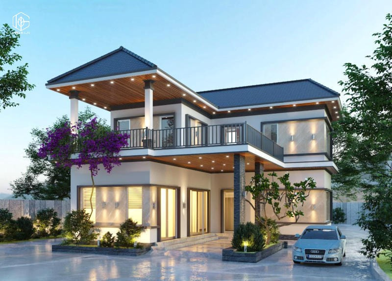 Thiết kế nhà vườn 2 mặt tiền