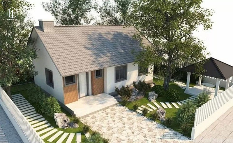 thiết kế nhà vườn 10x20m