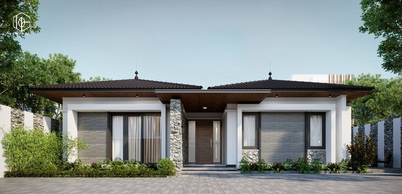 thiết kế nhà vườn 10x20m