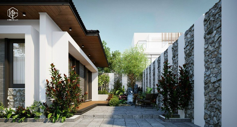 thiết kế nhà vườn 10x20m