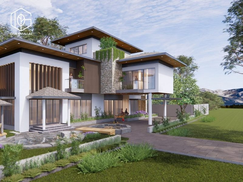 Thiết kế nhà vườn 2 mặt tiền