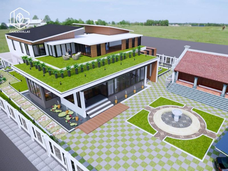 thiết kế nhà vườn 150.000m2
