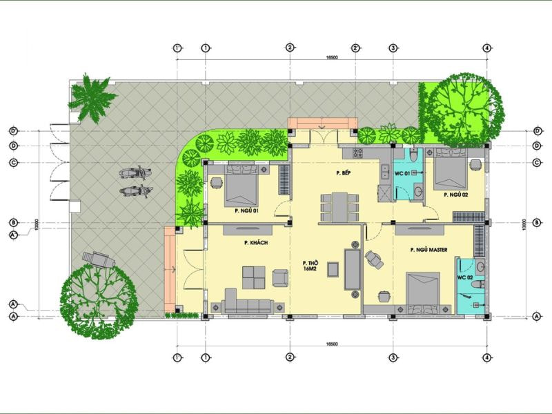 thiết kế nhà vườn 200m2