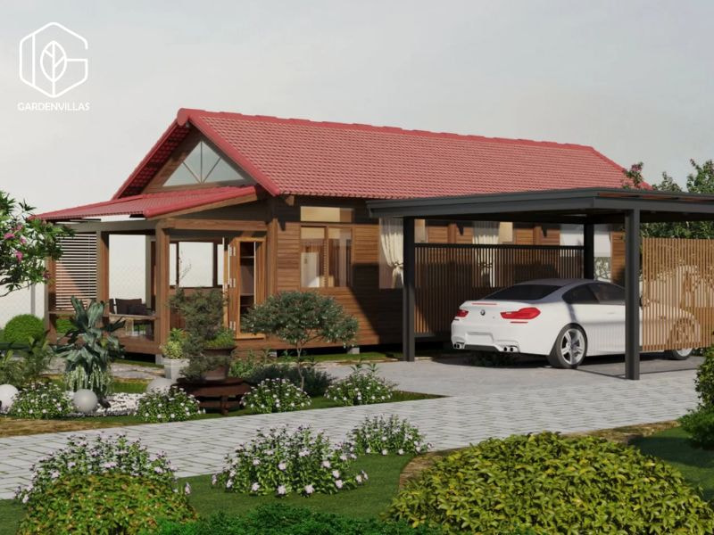 thiết kế nhà vườn 200m2