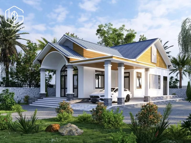 thiết kế nhà vườn 200m2