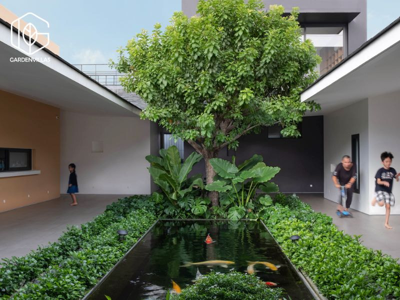 thiết kế nhà vườn 3 phòng ngủ