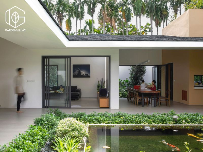 thiết kế nhà vườn 3 phòng ngủ