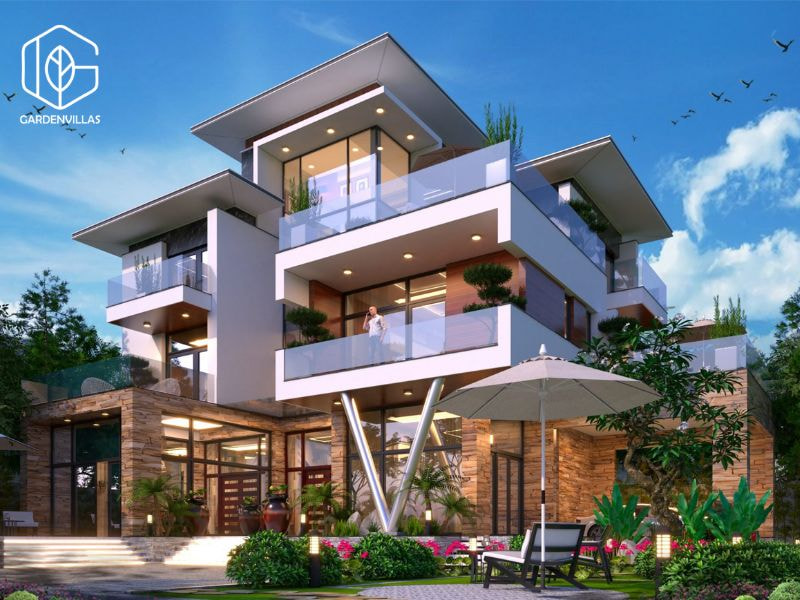 Thiết kế nhà vườn 2 mặt tiền