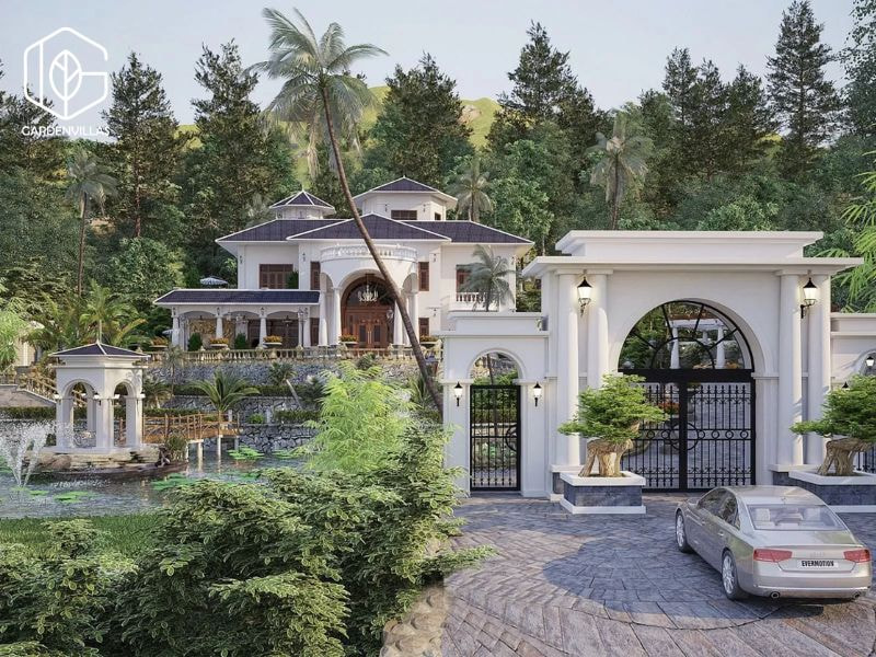 thiết kế nhà vườn 3000m2