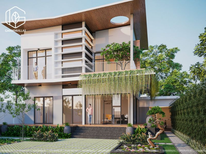 thiết kế nhà vườn 300m2