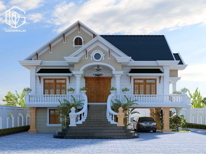 thiết kế nhà vườn 300m2