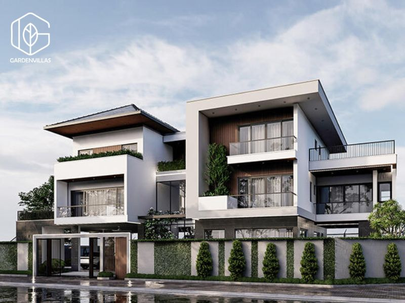 thiết kế nhà vườn 400m2