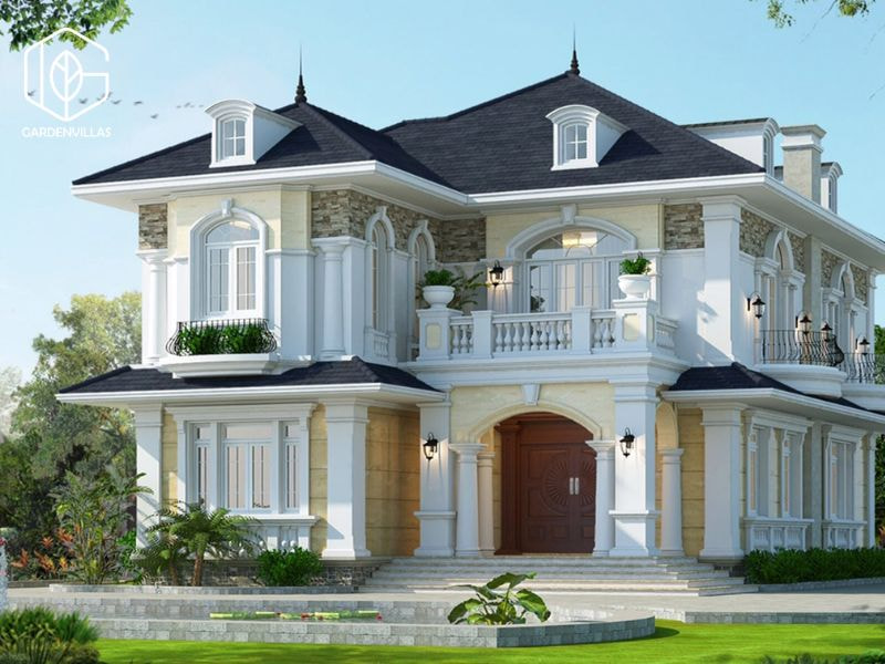 thiết kế nhà vườn 400m2