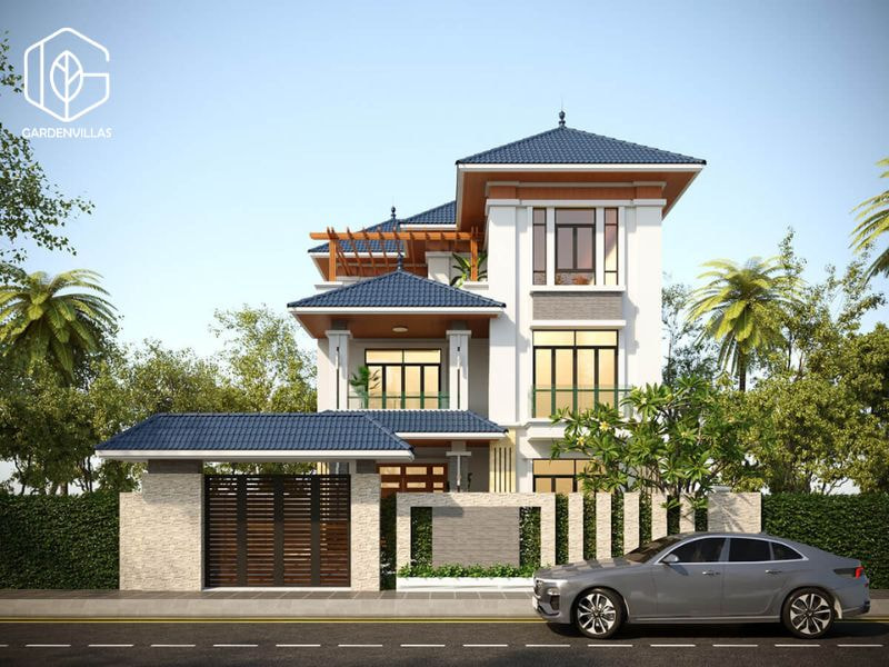 thiết kế nhà vườn 400m2