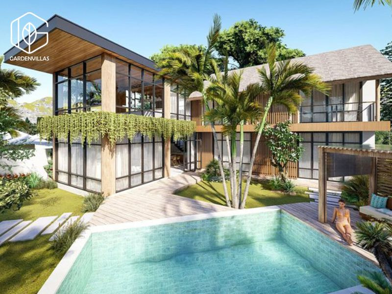 thiết kế nhà vườn 400m2