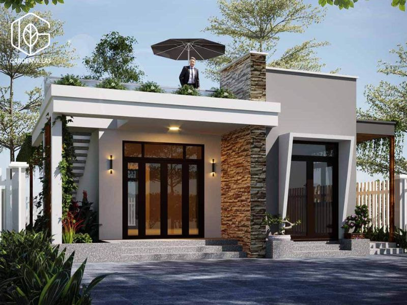 thiet ke nha vuon 80m2