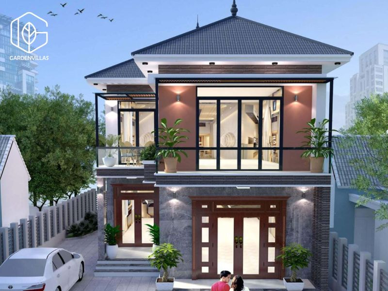 thiet ke nha vuon 80m2